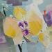 Peinture Yellow Orchid par Lunetskaya Elena | Tableau Figuratif Huile