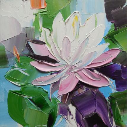 Peinture Water Lily par Lunetskaya Elena | Tableau Figuratif Huile