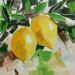 Peinture Lemons branch par Lunetskaya Elena | Tableau Figuratif Huile