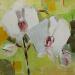 Peinture White orchids par Lunetskaya Elena | Tableau Figuratif Huile