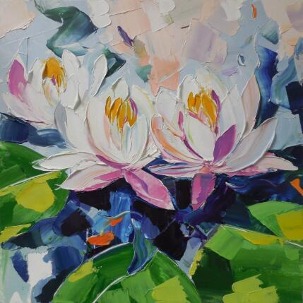 Peinture Luly pond par Lunetskaya Elena | Tableau Figuratif Huile