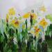 Peinture Iris wildflowers par Lunetskaya Elena | Tableau Figuratif Paysages Nature Huile