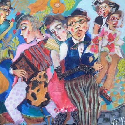 Peinture romantic concert.  par Garilli Nicole | Tableau Figuratif Acrylique Scènes de vie