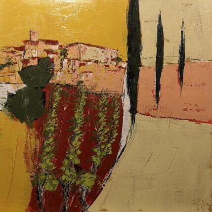 Painting MONTFERRIER SUR LEZ 1 by L'huillier Françis | Painting Abstract Oil Landscapes