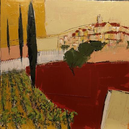 Painting MONTFERRIER SUR LEZ 2 by L'huillier Françis | Painting Abstract Oil Landscapes