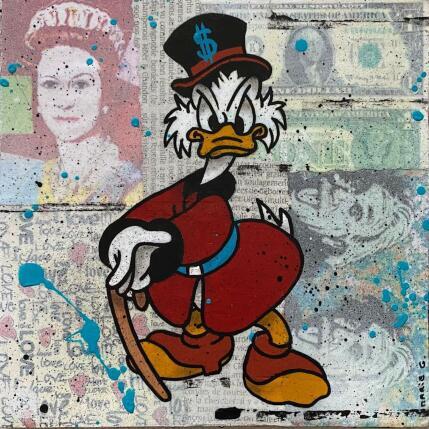 Painting Picsou prend la pause by Marie G.  | Painting Pop-art Acrylic, Gluing, Wood Pop icons