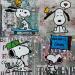 Painting Snoopy en we by Marie G.  | Painting Pop-art Pop icons Wood Acrylic Gluing