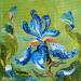 Painting Iris bleu by Amblard Florence | Painting Impressionism Nature Acrylic