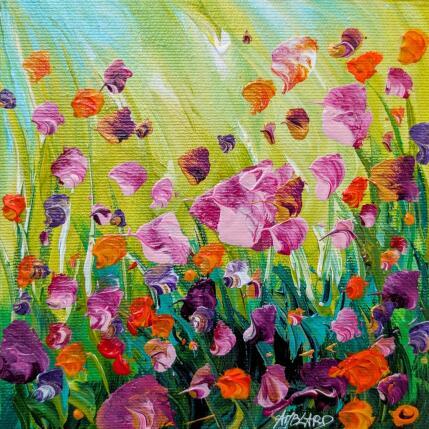 Peinture F2 Mélodie rose  par Amblard Florence | Tableau Impressionnisme Acrylique Nature