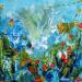 Peinture Jardin abstrait  par Amblard Florence | Tableau Impressionnisme Nature Acrylique