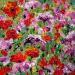Peinture Coquelicots et pavots mauves par Amblard Florence | Tableau Impressionnisme Nature Acrylique