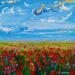 Peinture Au lever du jour  par Amblard Florence | Tableau Impressionnisme Nature Acrylique