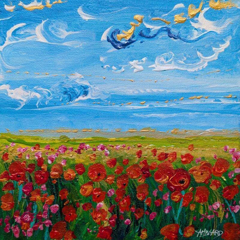 Peinture Au lever du jour  par Amblard Florence | Tableau Impressionnisme Nature Acrylique