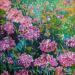 Painting Hortensias et herbes sauvages  by Amblard Florence | Painting Impressionism Nature Acrylic