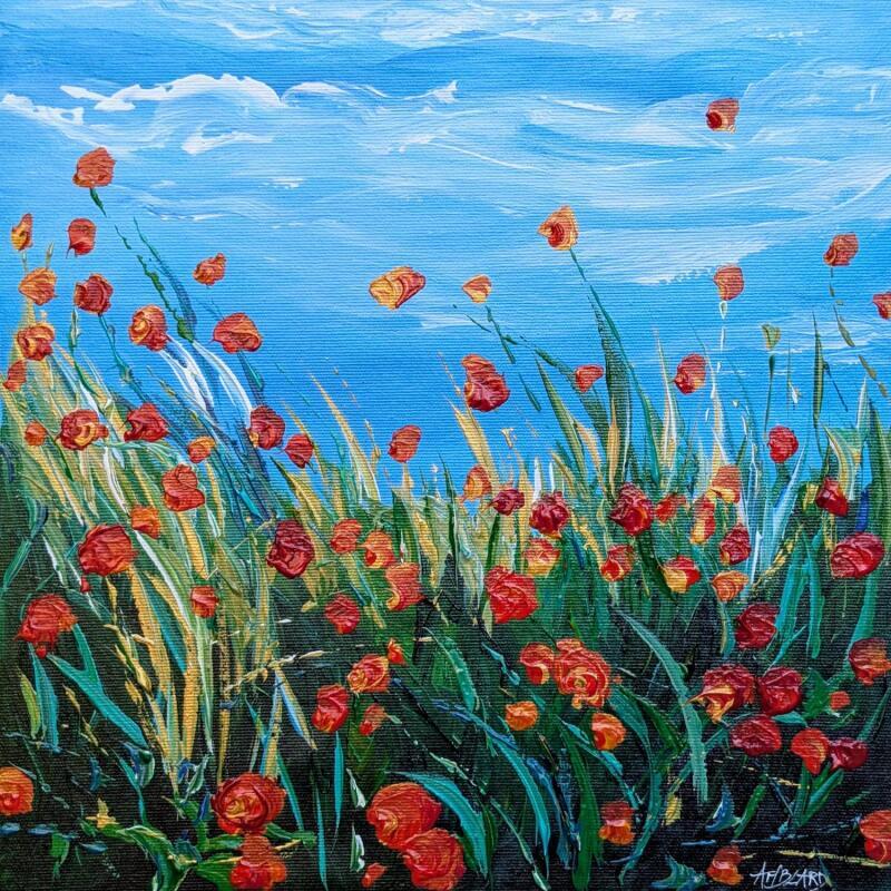 Peinture Belle fin de journée  par Amblard Florence | Tableau Impressionnisme Nature Acrylique