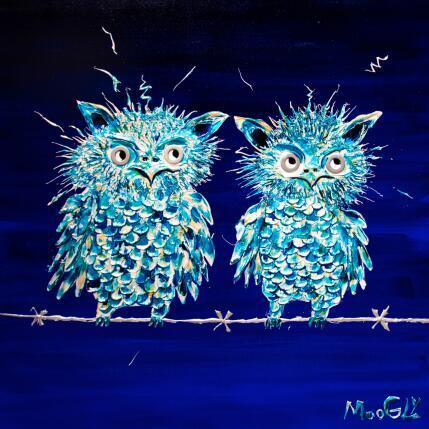 Peinture Désynchronisus par Moogly | Tableau Art Singulier Acrylique, Pigments, Résine Animaux