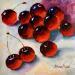 Painting Cherry Delight by Pigni Diana | Painting Impressionism Still-life Oil