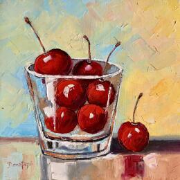 Peinture Elegance in Glass par Pigni Diana | Tableau Impressionnisme Huile Natures mortes