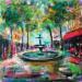 Painting Place de l’Estrapade  by Solveiga | Painting Acrylic