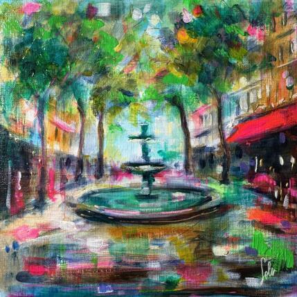 Painting Place de l’Estrapade  by Solveiga | Painting  Acrylic Pop icons