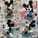Peinture F4  Mickey dans tous ses états par Marie G.  | Tableau Pop-art Icones Pop Bois Acrylique Collage