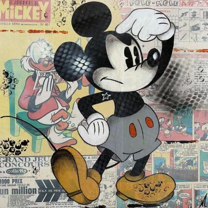 Peinture F4  pêle mêle par Marie G.  | Tableau Pop-art Acrylique, Bois, Collage Icones Pop