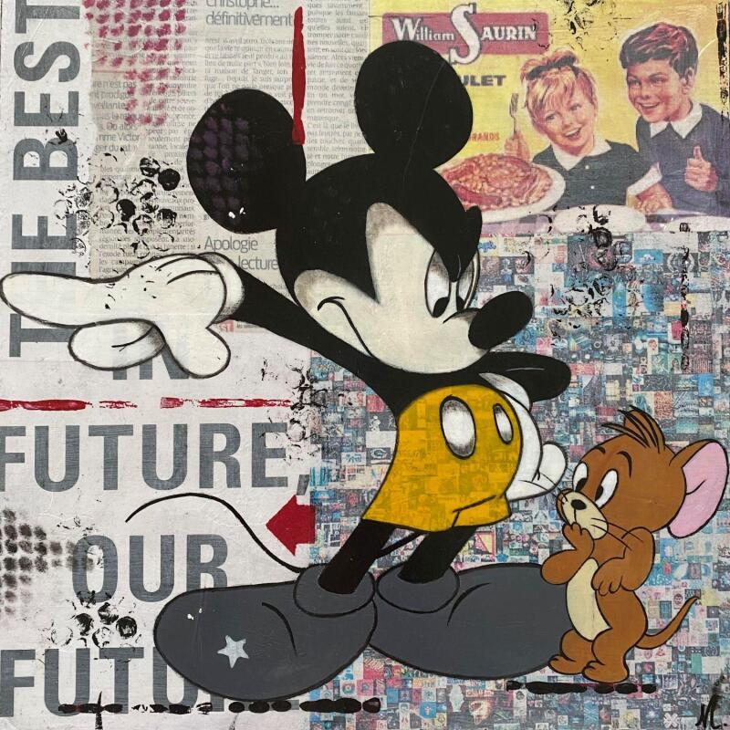 Pintura F4  oops ! por Marie G.  | Pintura Pop art Iconos pop Madera Acrílico Collage