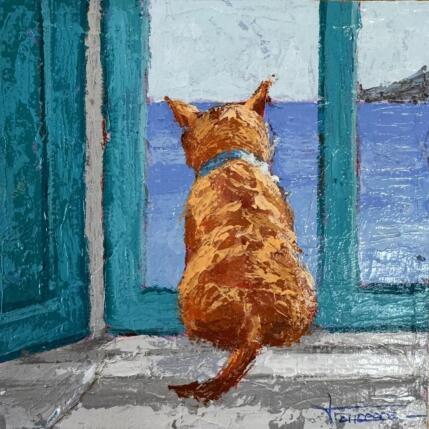 Gemälde F1 CARA AL MAR von Escobar Francesca | Gemälde Figurativ Acryl Tiere
