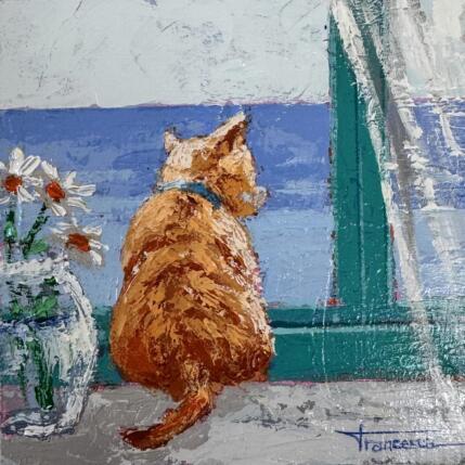 Painting Cara al mar I by Escobar Francesca | Painting Figurative Acrylic Animals