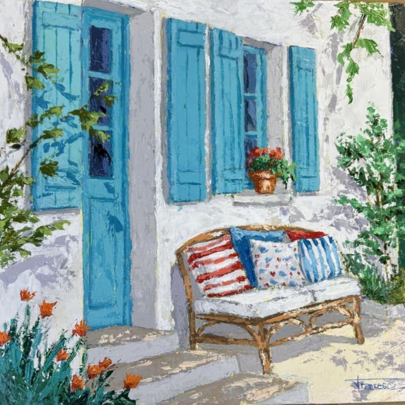 Painting Casa de campo by Escobar Francesca | Painting Figurative Urban Acrylic