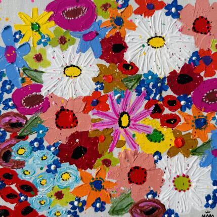 Peinture POP FLOWERS par Mam | Tableau Pop-art Acrylique Nature, Natures mortes