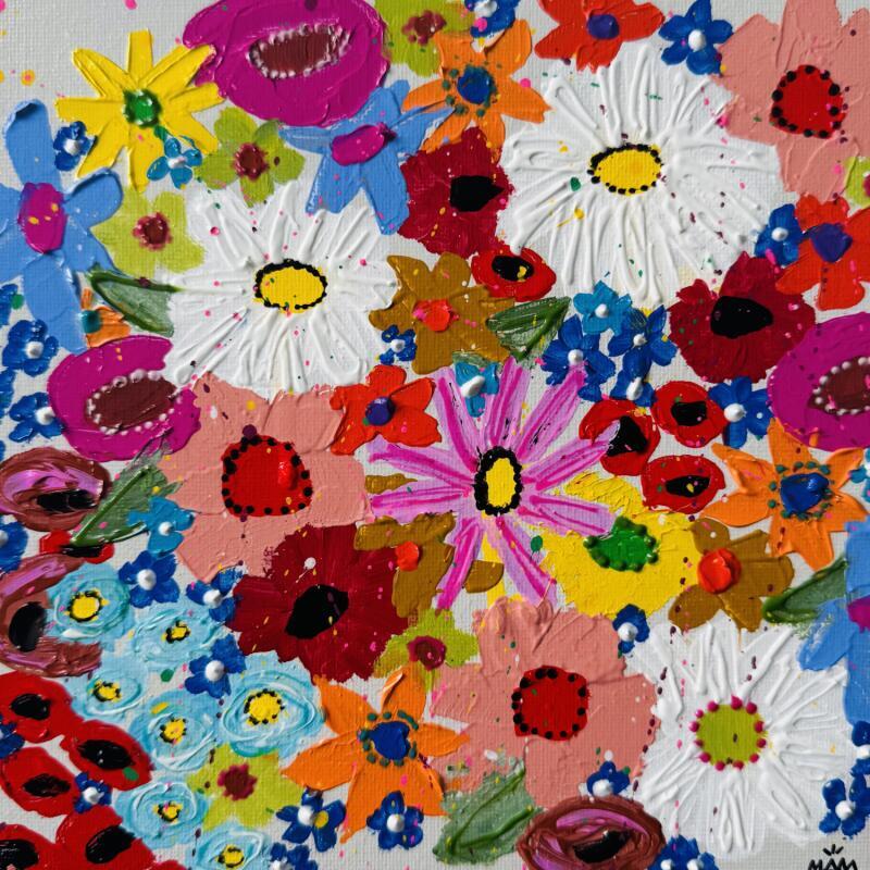 Peinture POP FLOWERS par Mam | Tableau Pop-art Nature Natures mortes Acrylique
