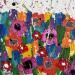 Peinture PINK FLOWERS par Mam | Tableau Pop-art Paysages Nature Natures mortes Acrylique