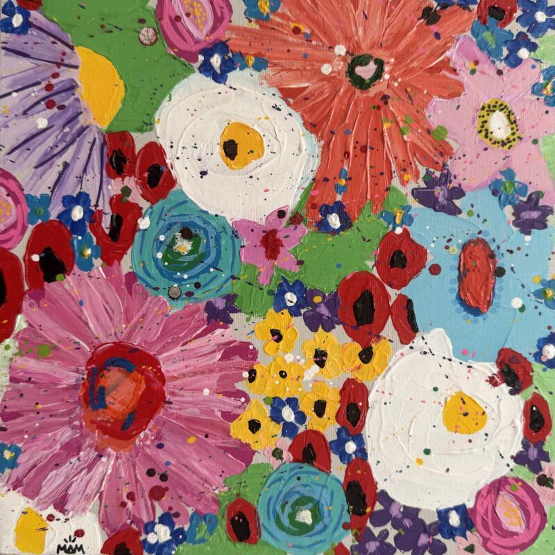 Painting ECLOSION by Mam | Painting Pop-art Landscapes Nature Still-life Acrylic