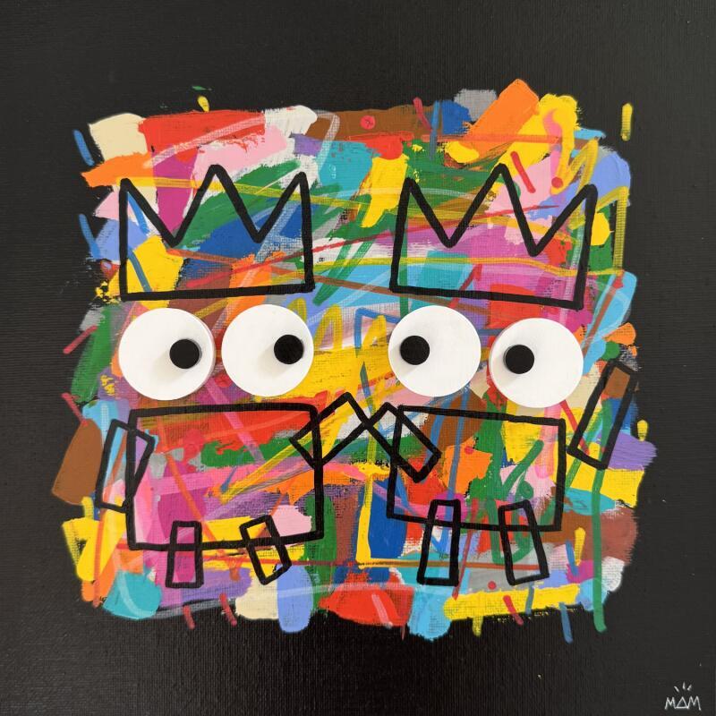 Peinture TWO POTES par Mam | Tableau Street Art Icones Pop Scènes de vie Minimaliste Acrylique