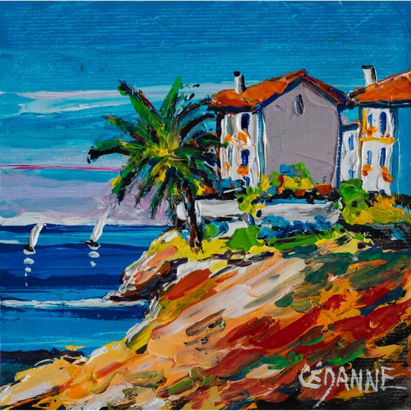 Gemälde Sous le soleil de la Méditerranée von Cédanne | Gemälde Figurativ Landschaften Marine Öl Acryl