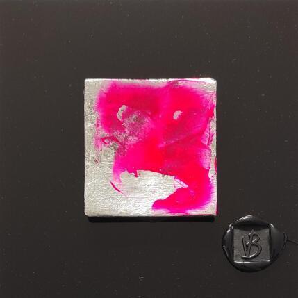 Peinture Tsu par Bauquel Véronique | Tableau Abstrait Acrylique, Bois, Collage, Feuille d'argent, Résine Minimaliste