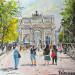 Pintura L'arc de Triomphe du Carrousel du Louvre por Lallemand Yves | Pintura Figurativo Urbano Acrílico