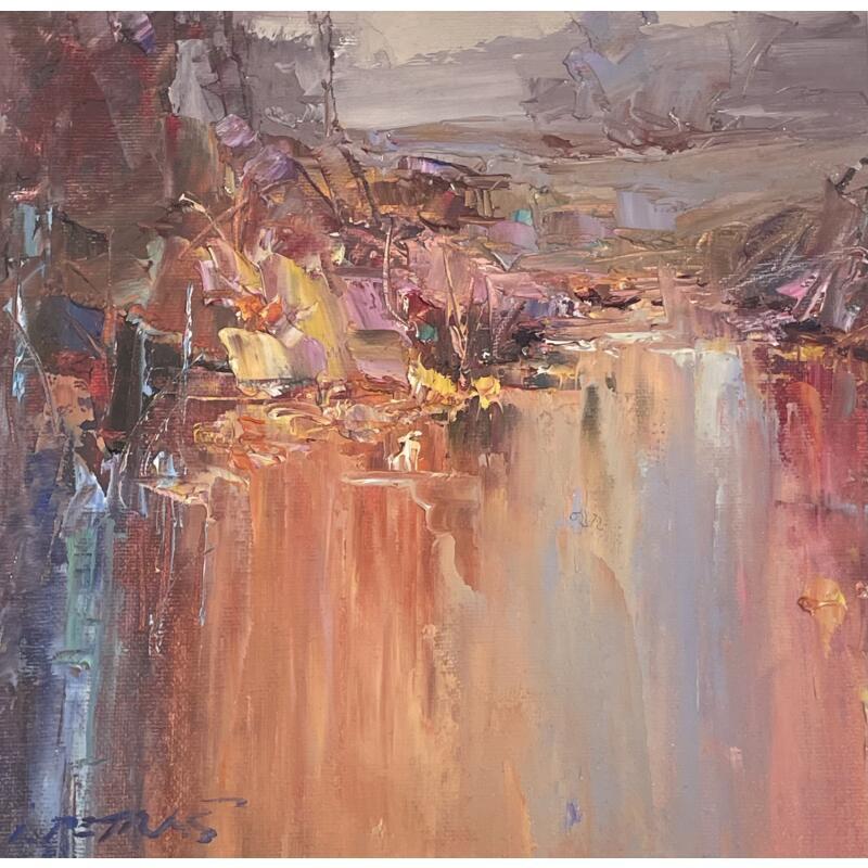 Peinture Water Silence par Petras Ivica | Tableau Figuratif Paysages Huile