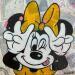 Painting F1  Minnie espiègle by Marie G.  | Painting Pop-art Pop icons Wood Acrylic Gluing
