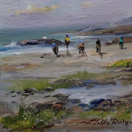 Peinture  Mariscando   II par Cabello Ruiz Jose | Tableau Figuratif Huile Paysages