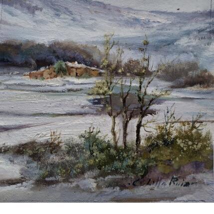 Peinture  Paisaje nevado par Cabello Ruiz Jose | Tableau Figuratif Huile