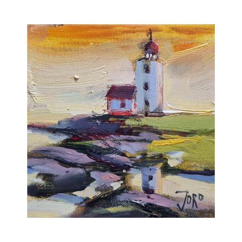 Painting Phares du Saint-Laurent by Joro | Painting Figurative Urban Oil