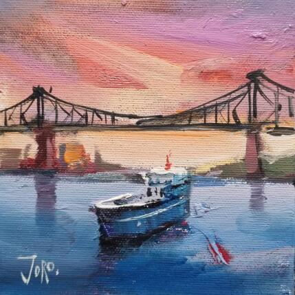 Painting Le pont Jacques Cartier by Joro | Painting Figurative Oil Urban