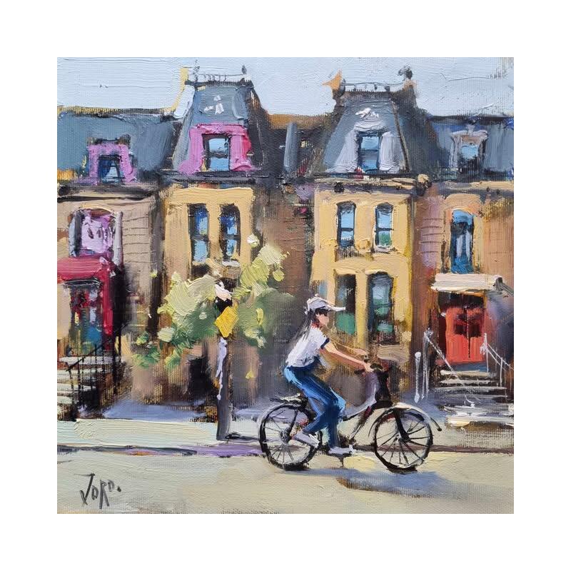 Painting Humeur du Week-end  by Joro | Painting Figurative Urban Oil