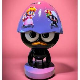 Sculpture CALI PEACH par Le Marquis | Sculpture Figuratif Acrylique, Céramique, Collage Icones Pop