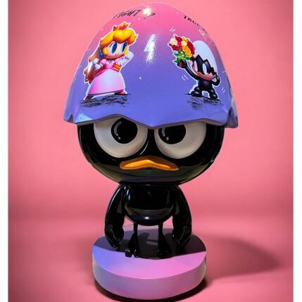 Sculpture CALI PEACH par Le Marquis | Sculpture Figuratif Acrylique, Céramique, Collage Icones Pop