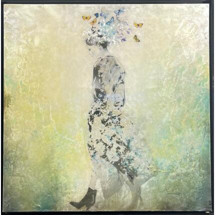 Gemälde NATALIA SE VA von Bofill Laura | Gemälde Figurativ Acryl, Harz Porträt