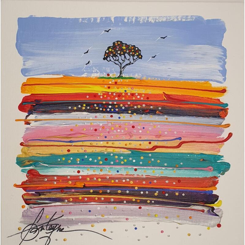 Peinture Les chemins en couleur par Fonteyne David | Tableau Figuratif Acrylique