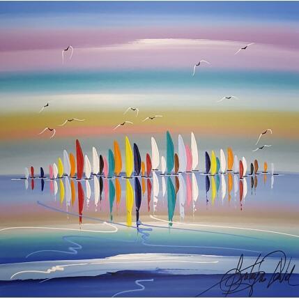 Peinture Ciel turquoise par Fonteyne David | Tableau Figuratif Acrylique